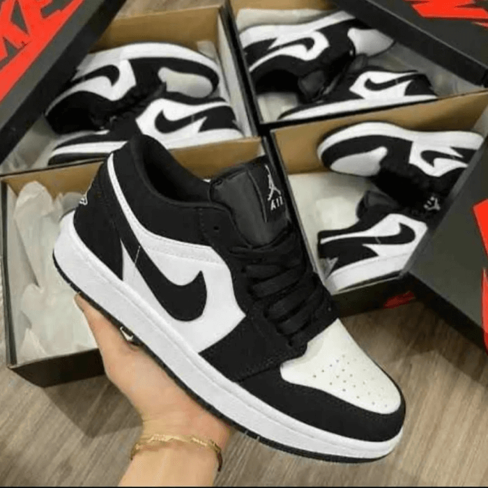 Nike Air Jordan 1 Low Panda Shoes Black White - First Cpy Replia